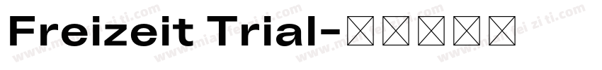 Freizeit Trial字体转换